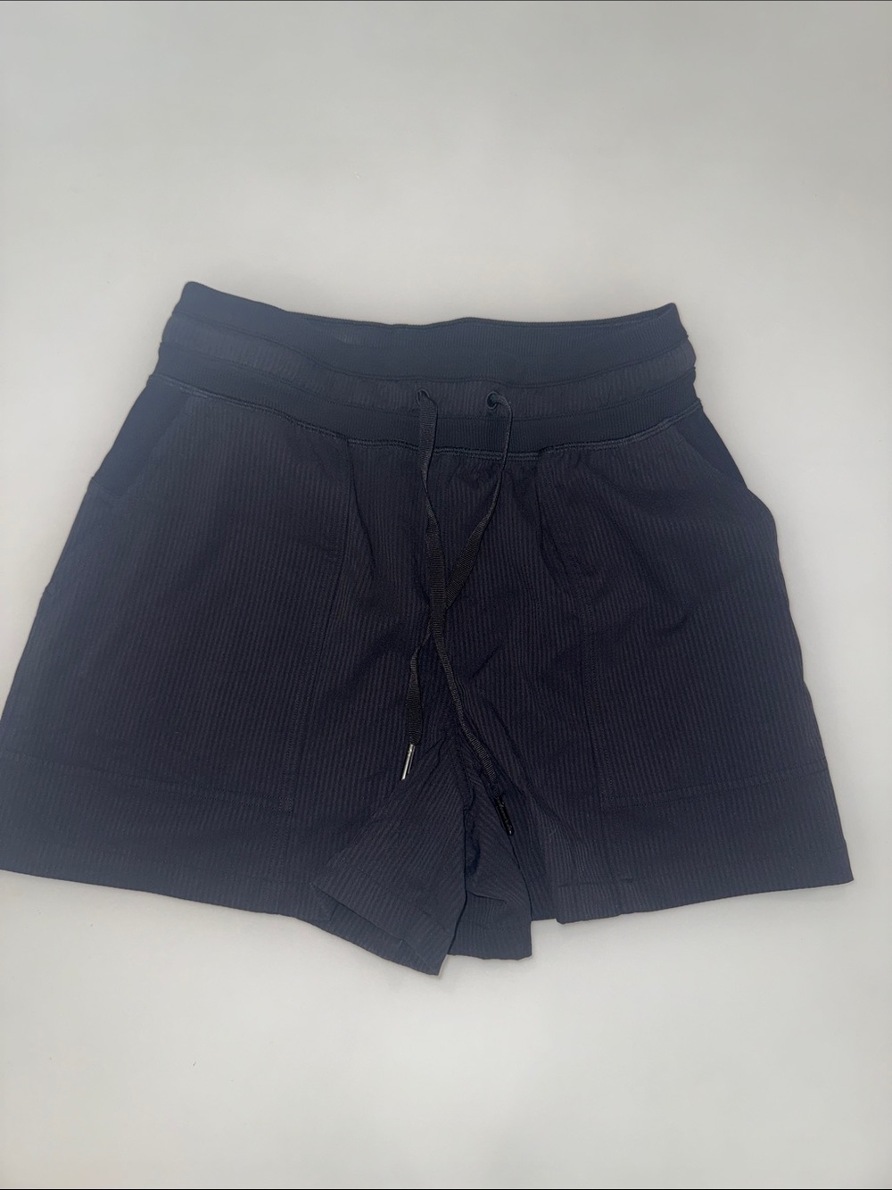 lululemon athletica Black Ribbed Drawcord Athletic Shorts